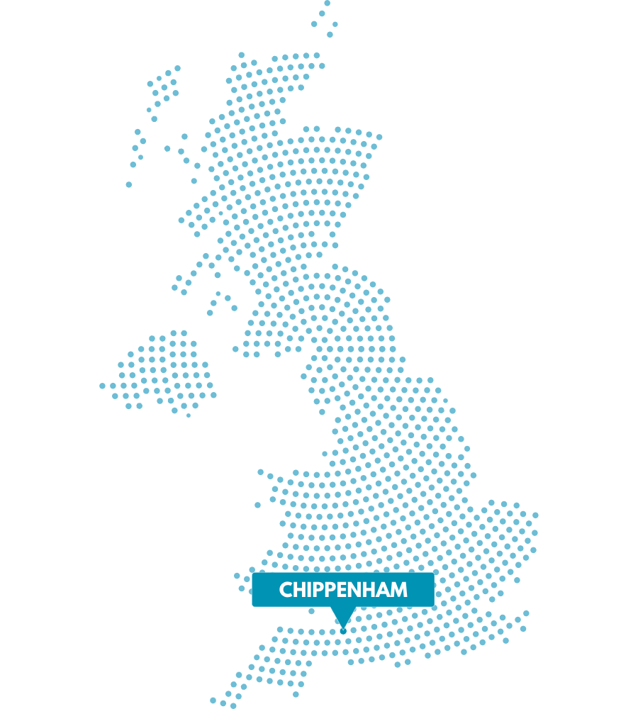 Map graphic with a pin and label reading Nottingham