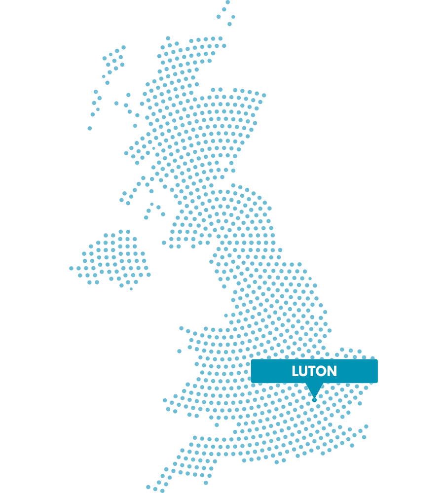 Map graphic with a pin and label reading Nottingham