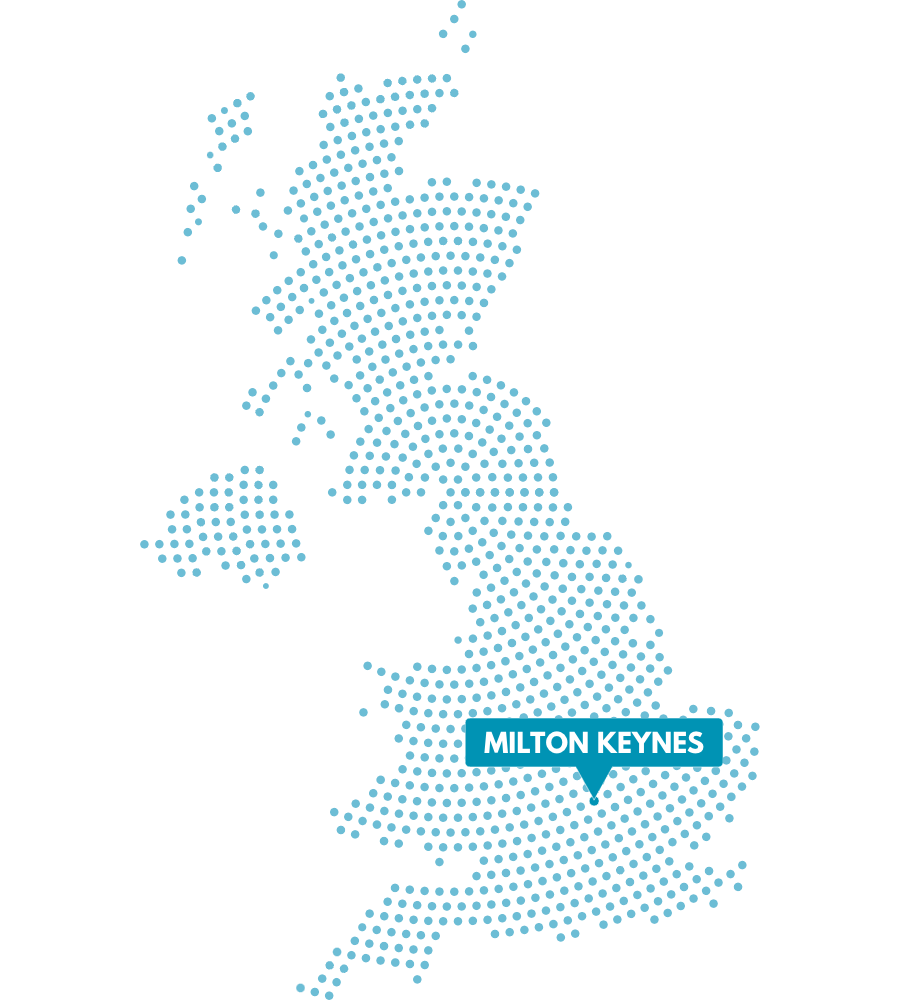 Map graphic with a pin and label reading Nottingham