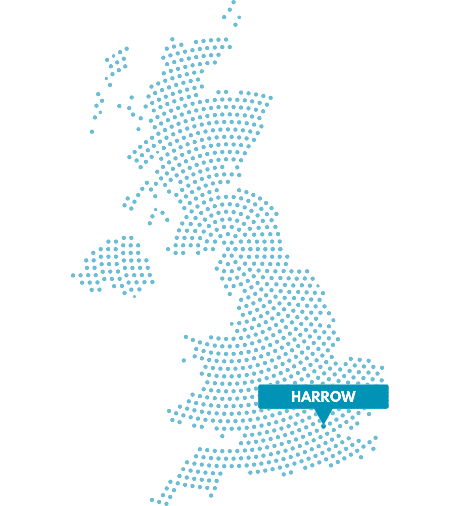 Map graphic with a pin and label reading Nottingham