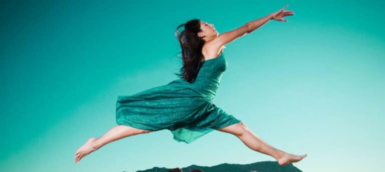 Picture of a women leaping in the air - life after corporate HR