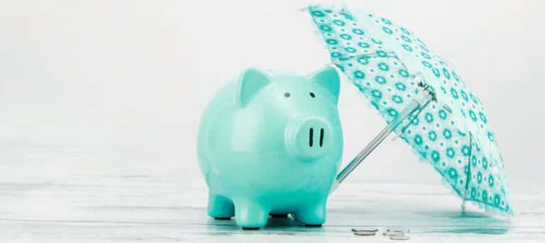 Image of a piggy bank with an umbrella - future-proof HR consultancy
