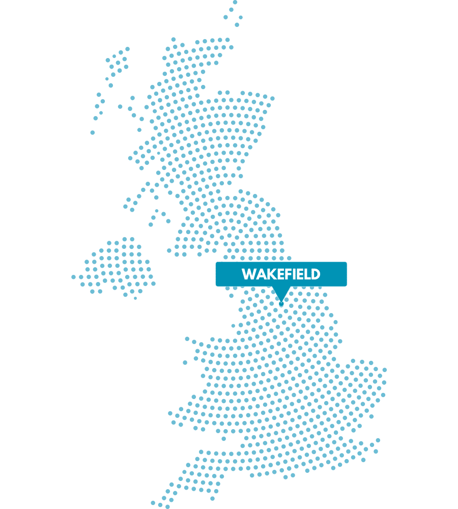 Map graphic with a pin and label reading Nottingham