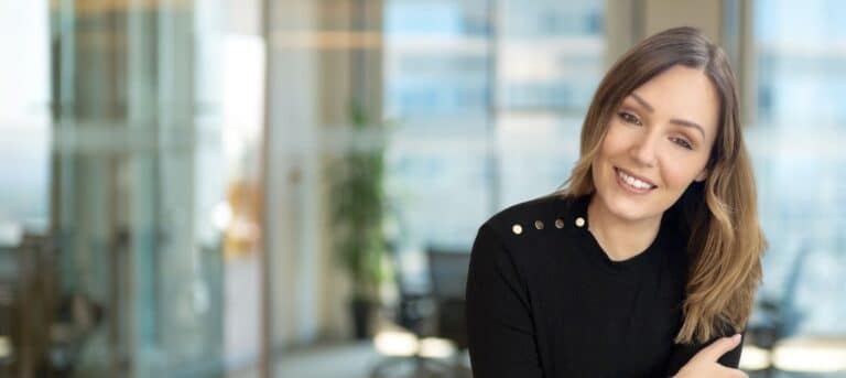 Head and shoulders photo of Caroline on a blurred office background - outsourced HR in buton-on-trent