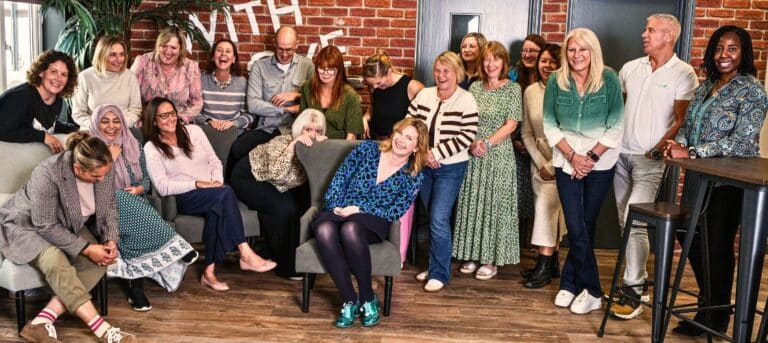 Group photo of consultants at face2faceHR - HR consultancy community