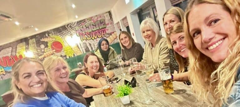 Photo of a group of ladies sitting around a table - hr consultant community