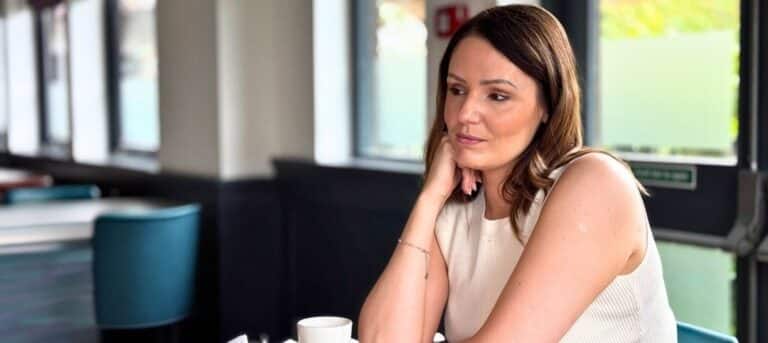 Picture of a women contemplating - hr consultancy transition